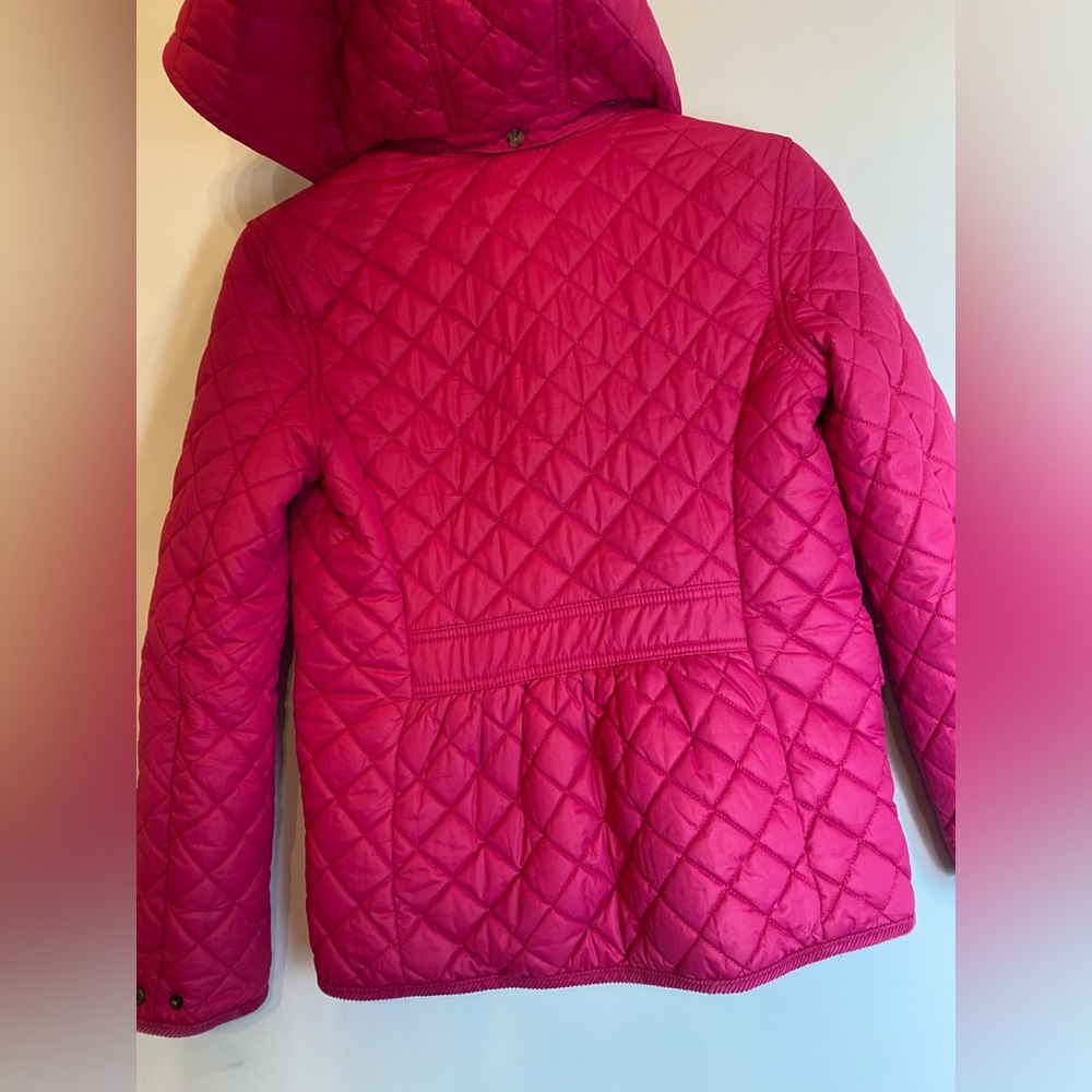 Big Girls Ralph Lauren Pink Quilted Jacket Sz Lg 12/14 - Picture 7 of 16
